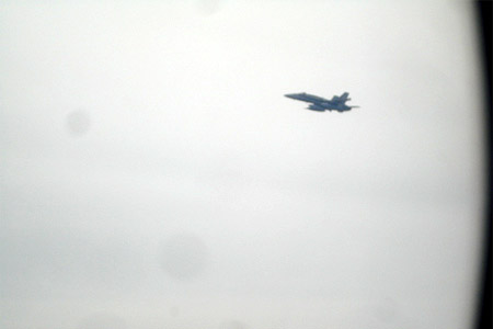 Military jets escorting CX 838